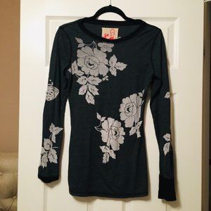 Long sleeve floral shirt